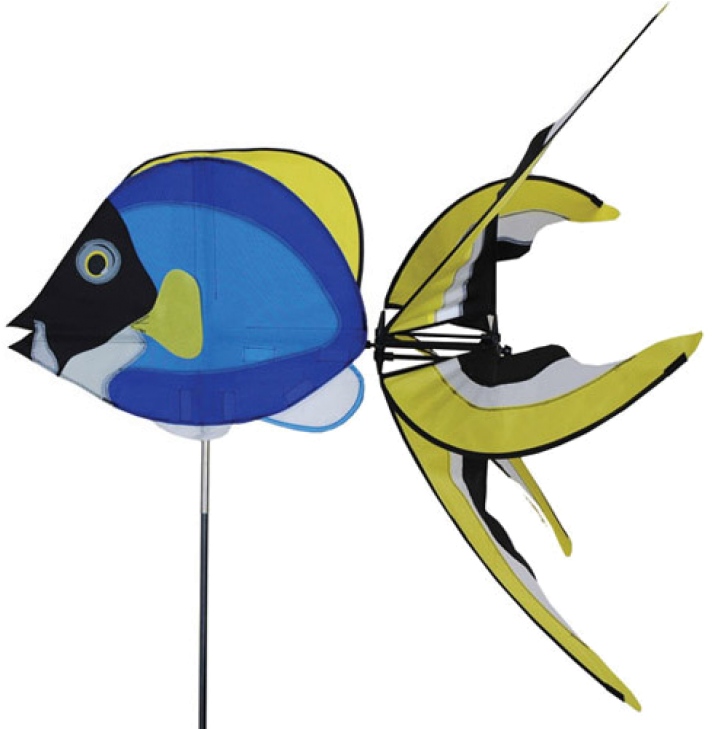 Powderblue Surgeon Fish Spinner Clipart (728x728), Png Download
