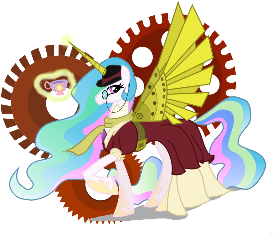 Princess Celestia Pony Vertebrate Cartoon Fictional Clipart (900x777), Png Download