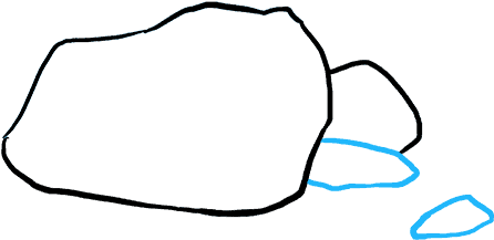 How To Draw Rocks Clipart (680x678), Png Download