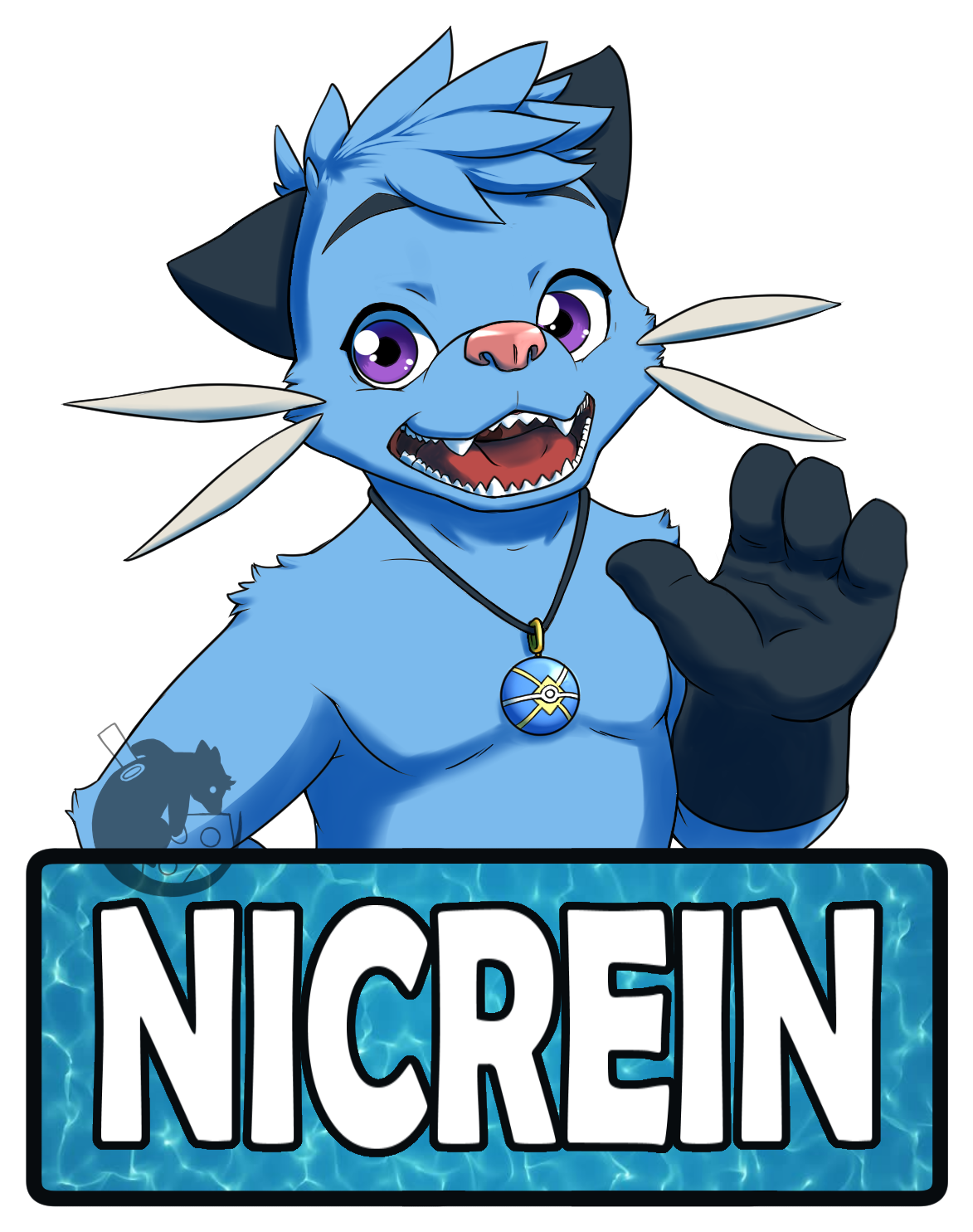Nicrein Badge Clipart (1218x1654), Png Download