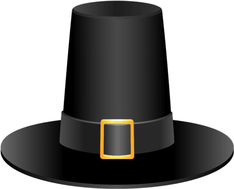 Download Black Pilgrim Hat Picture Png Images Background Clipart (850x683), Png Download