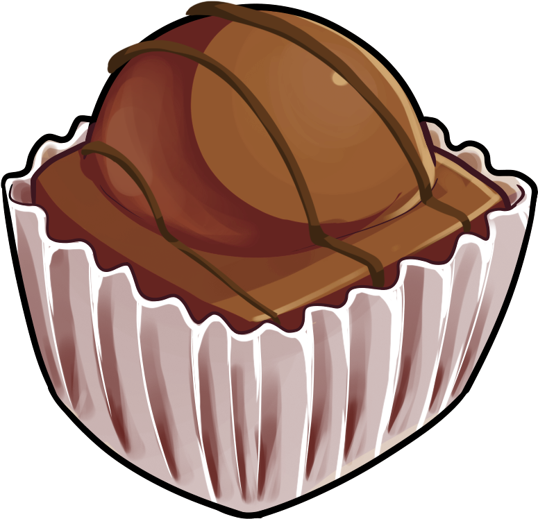 Chocolate French Fancy Cake Clipart (800x800), Png Download