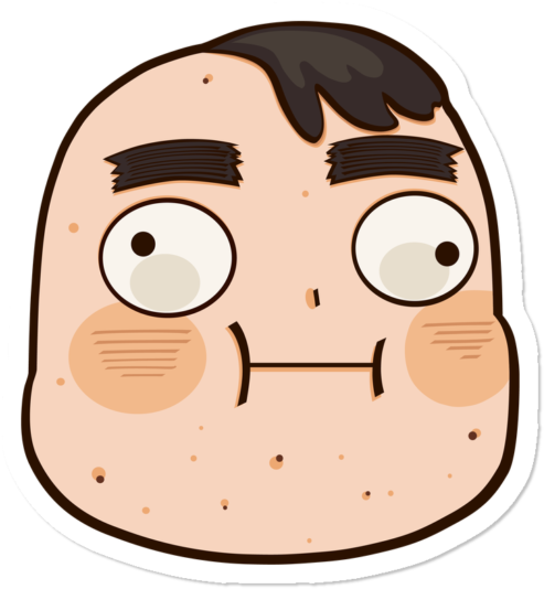 Dreads Potato Emote Clipart (650x650), Png Download