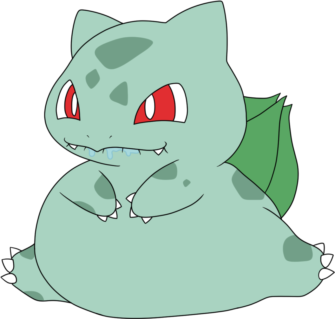 Bulbasaur Was Already Chubby, So Here He Is Even Chubbier Clipart (1280x1280), Png Download