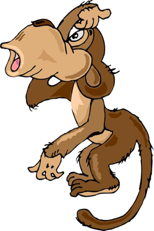 Tubes Singes Clipart (500x747), Png Download