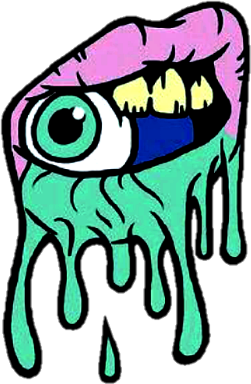 Eye Mouth Sticker By Clipart (1024x1024), Png Download