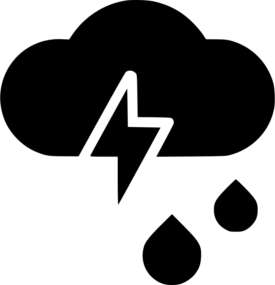 Thunderstorm Rain Lightnin Comments Clipart (944x980), Png Download