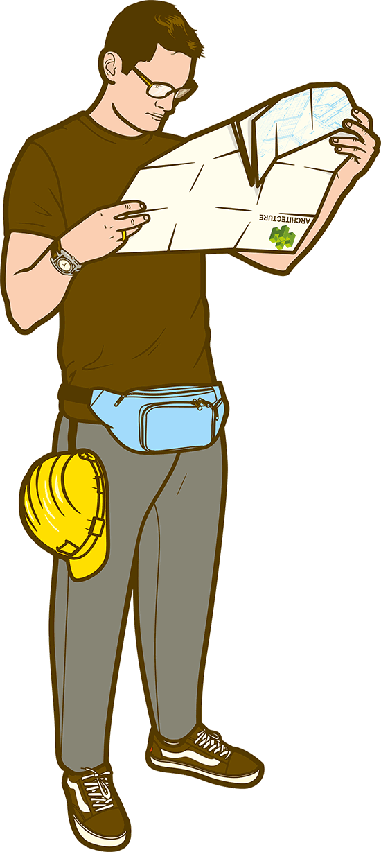 Architect Clipart Male Architect - Png Download (550x1229), Png Download