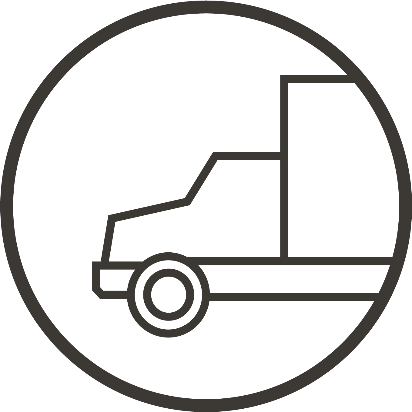 Web Coffee Page Icons Truck Clipart (2000x2000), Png Download