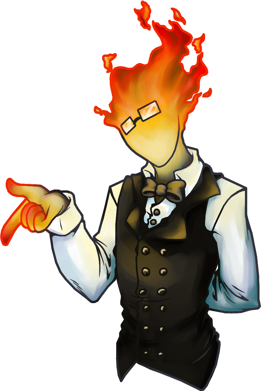 Grillby Clipart (993x1664), Png Download