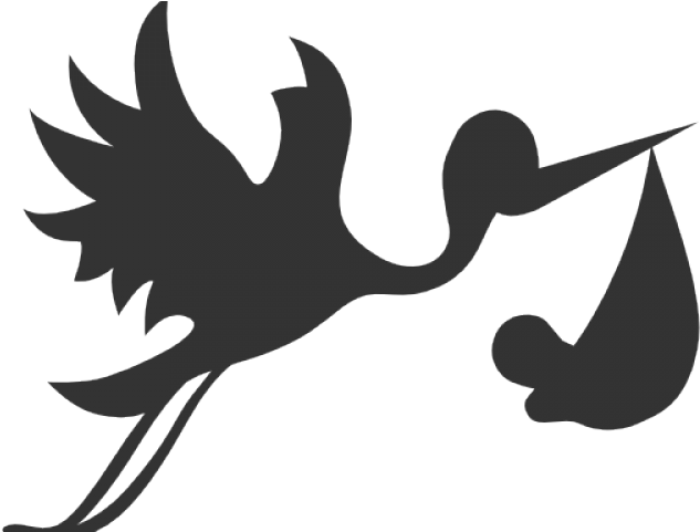 Stork Clipart Flying - Png Download (640x480), Png Download