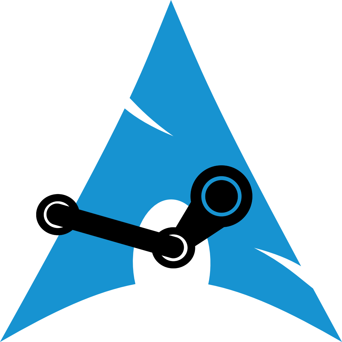 Install Steam On Arch Linux Clipart (1200x1200), Png Download