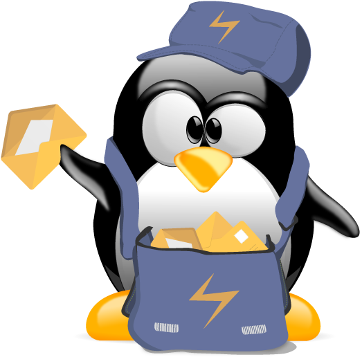 Tux Facteur Clipart (595x842), Png Download