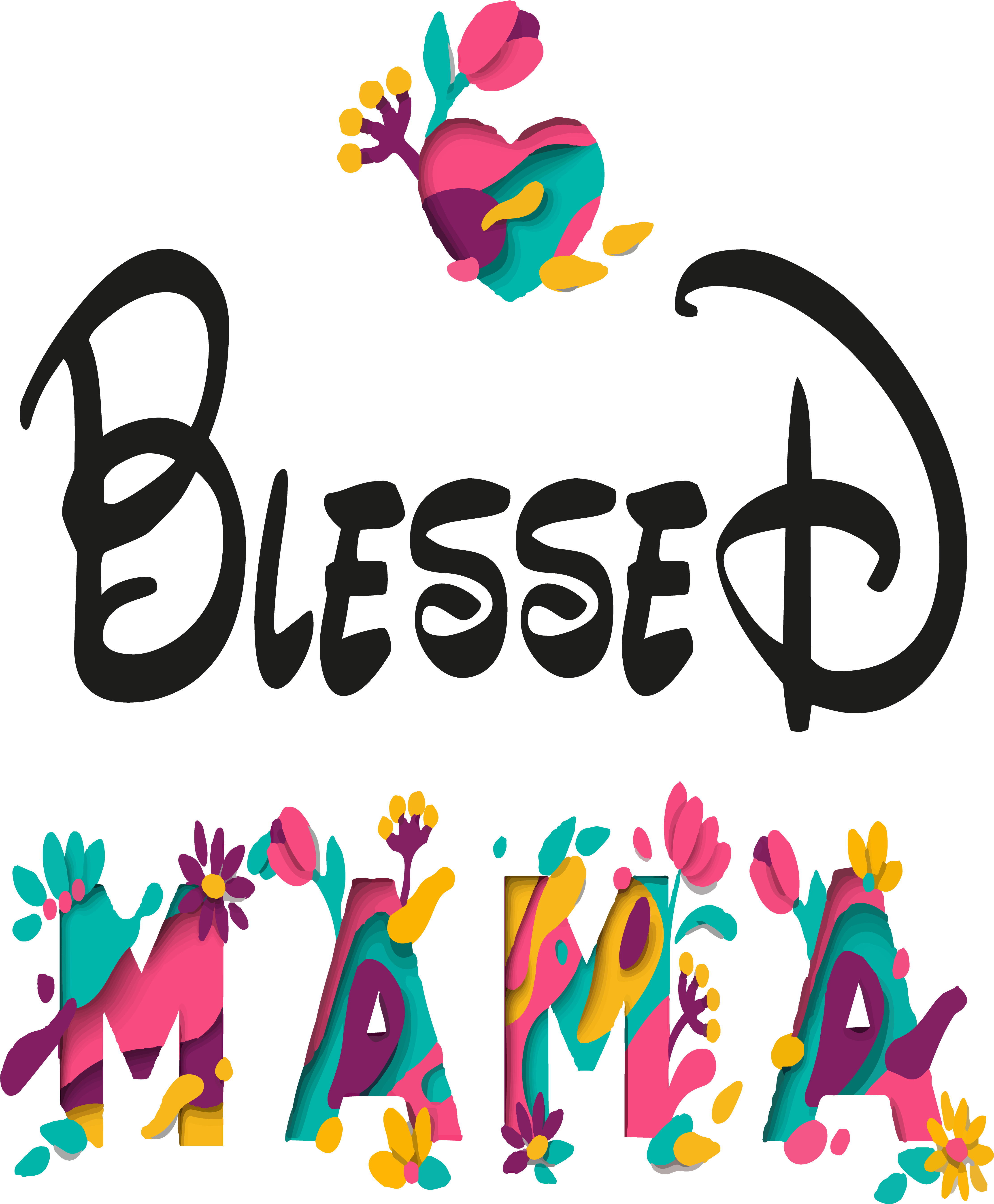 Blessed Women T Shirt Clipart (4500x5400), Png Download