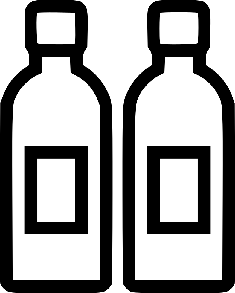 Two Bottles Comments Clipart (786x980), Png Download