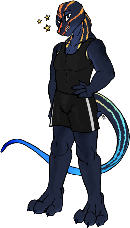 A Slinky Skink Clipart (517x900), Png Download