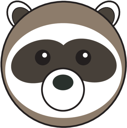 Animaru Raccoon Clipart (800x800), Png Download