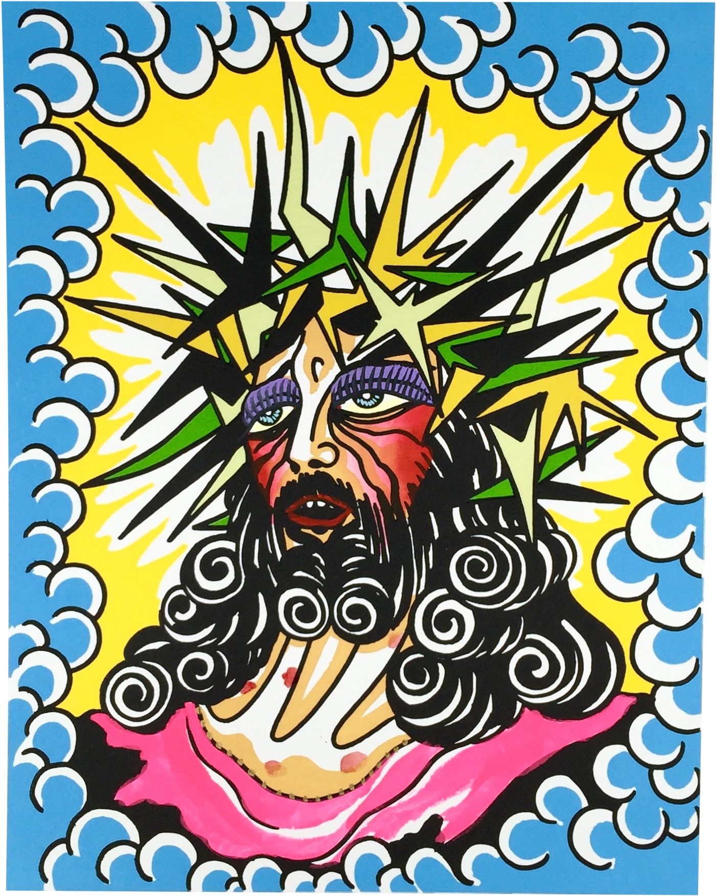 Six Color Letterpress Print On Stonehenge 280 Gsm White Clipart (1836x1836), Png Download