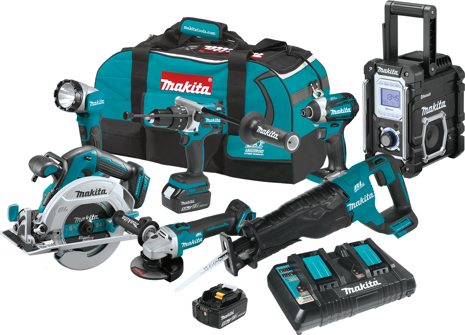 Xt705pt 18v Lxt® Lithium Ion Brushless Cordless 7 Pc Clipart (1500x1500), Png Download