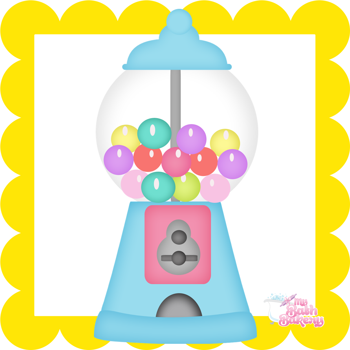 Bubblegum Facial Kit Clipart (1208x1208), Png Download
