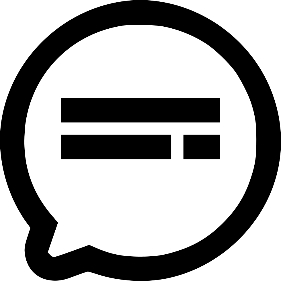 Sms Message Comment Talk Chat Communication Comments Clipart (980x980), Png Download