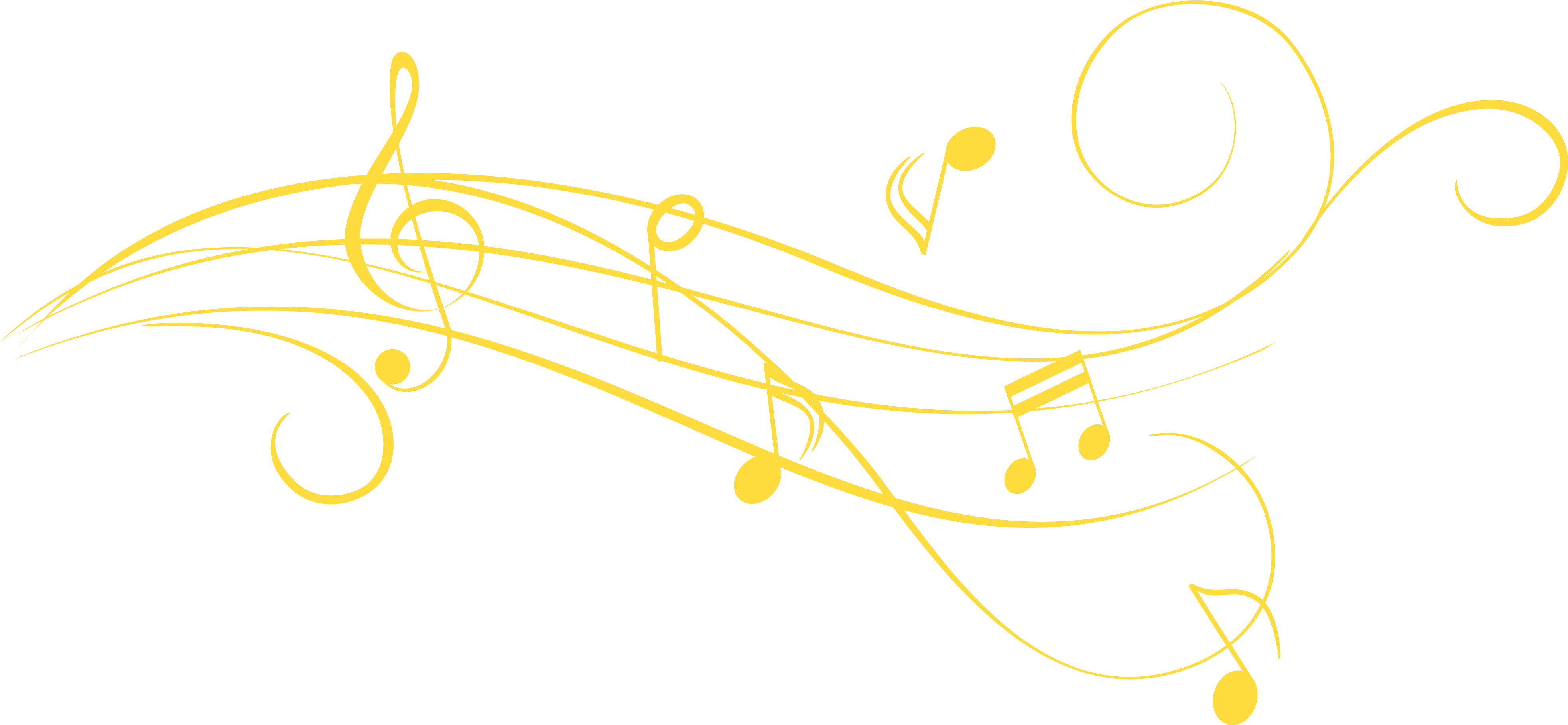 Listen To Our Nonpro Background Music Clipart (4059x1871), Png Download