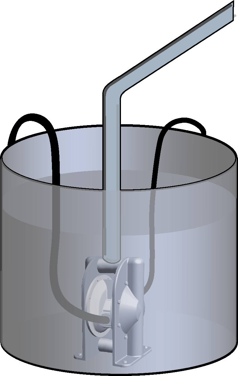 All Tapflo Pumps May Be Submerged Into The Liquid Clipart (793x1250), Png Download