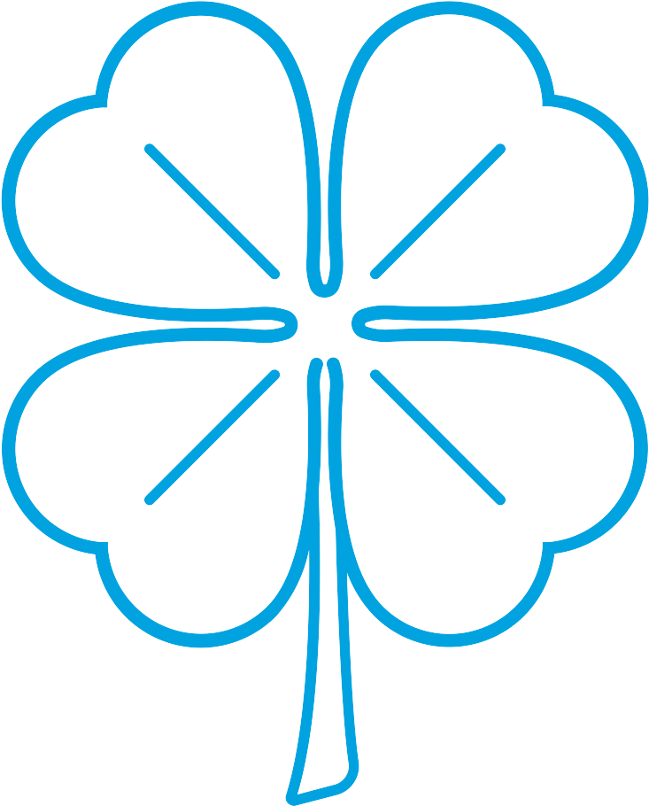 Four Leaf Clover Clipart (1200x1200), Png Download