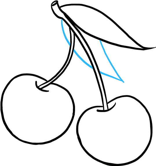 How To Draw Cherries Clipart (680x678), Png Download