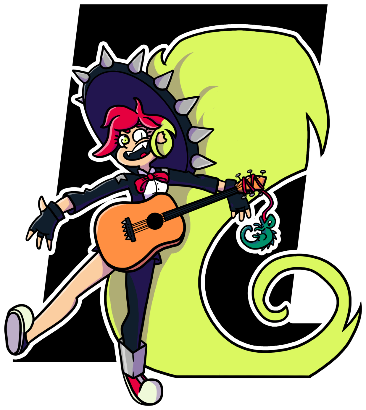 Demencia, From Villainous, In Her Mariachi Outfit Clipart (1280x1519), Png Download