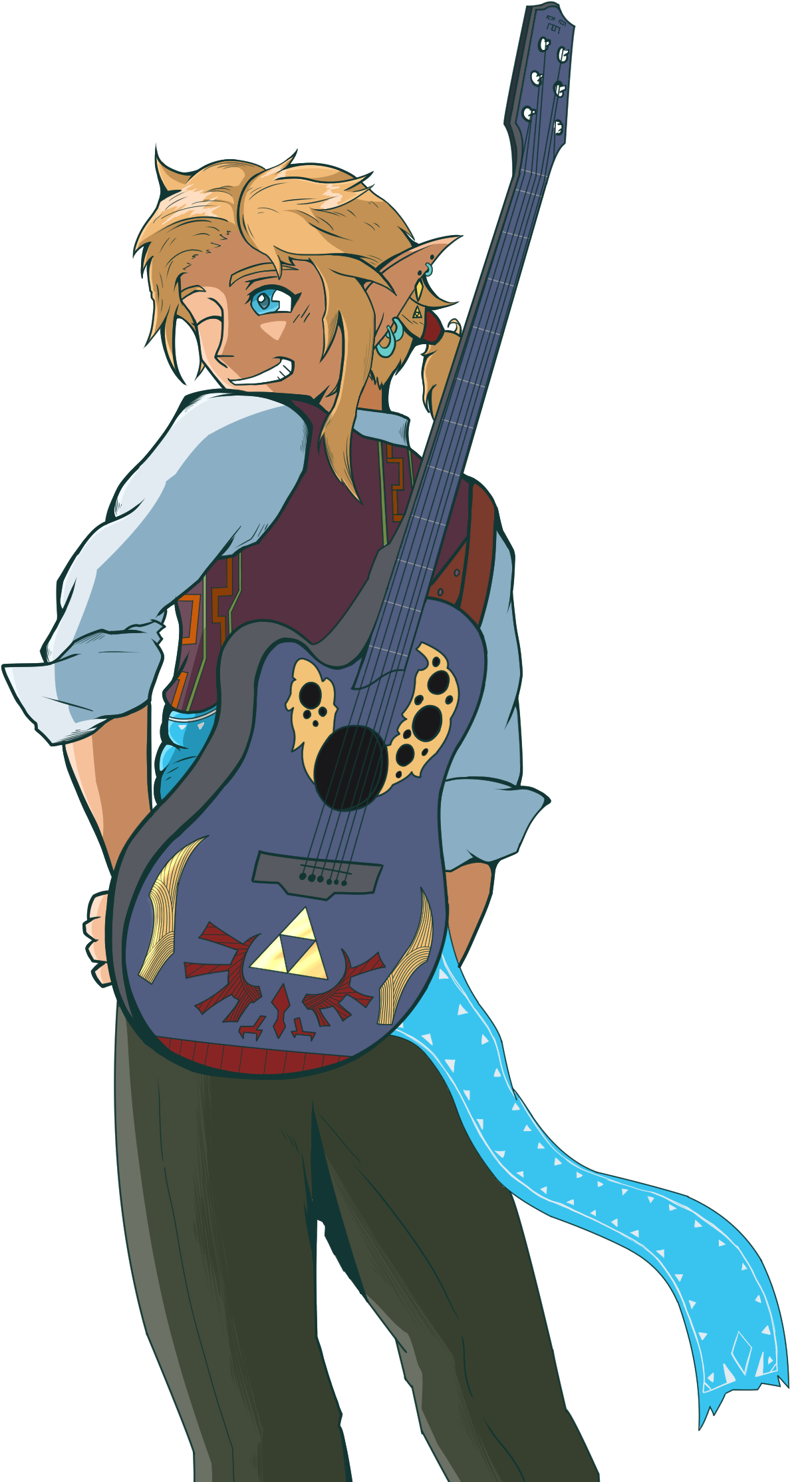 La Leyenda De Zelda, An Epic Tale About A Lone Mariachi Clipart (1689x2265), Png Download