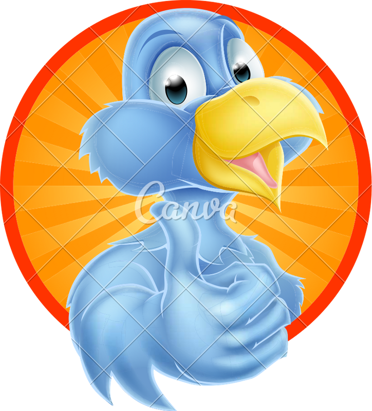 Cartoon Bluebird Icons By Clipart (724x800), Png Download