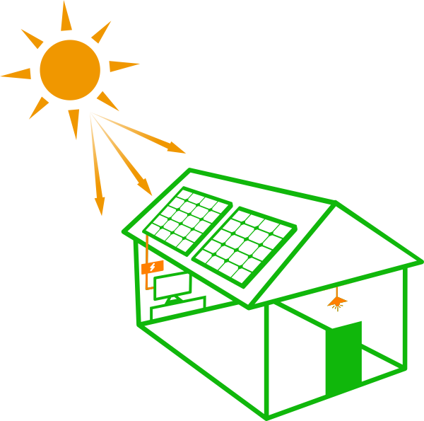 Whether You Need A Solar Power System For Small Or Clipart (600x595), Png Download