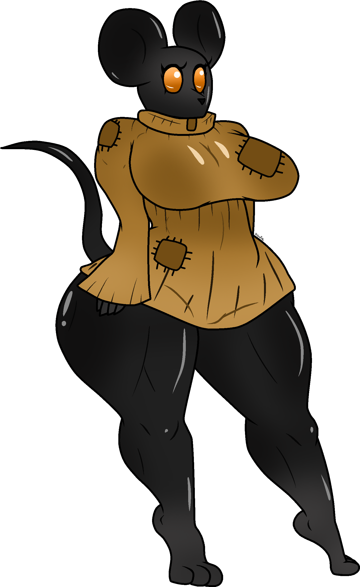 Soot The Mouse Clipart (1610x2555), Png Download