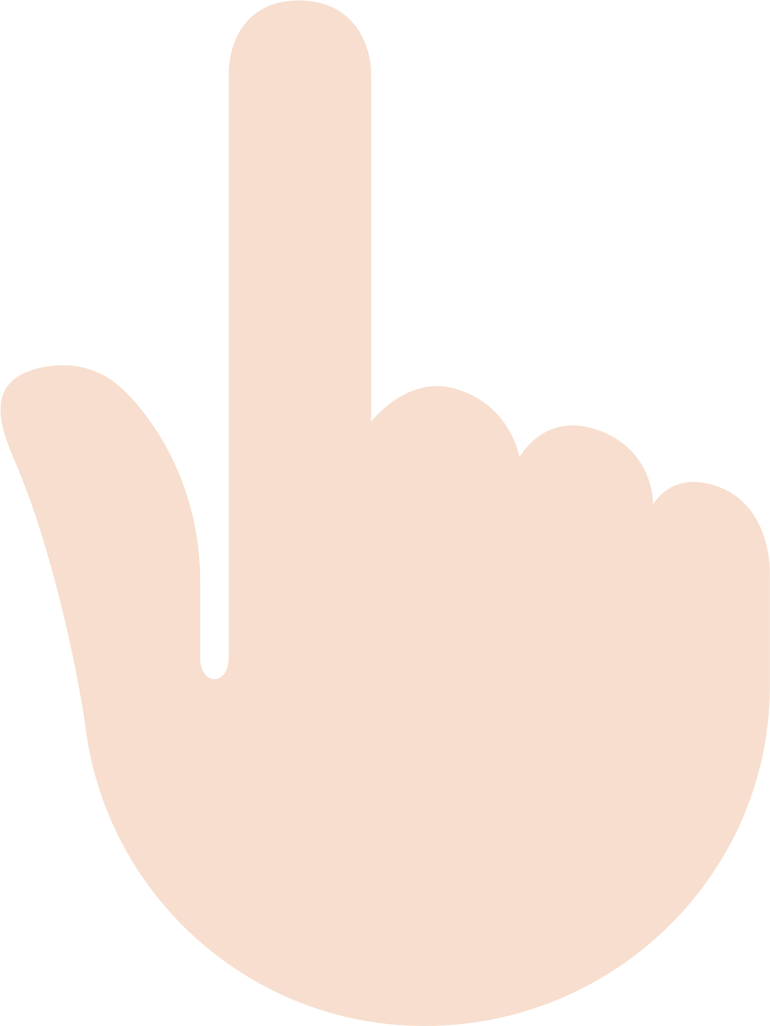 Pointing Up Backhand Clipart (2048x2048), Png Download