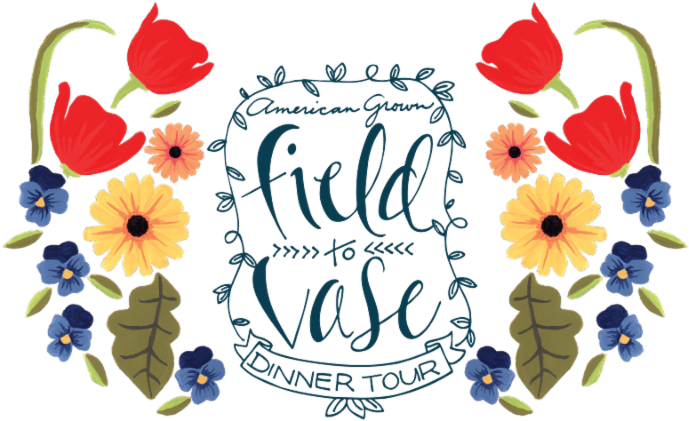 2019 American Grown Field To Vase Dinner Tour Floral Clipart (800x533), Png Download