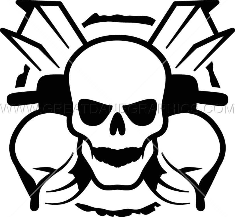 Iron Worker Skull Clipart (825x762), Png Download