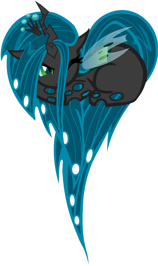 Queen Chrysalis Heart Clipart (810x1288), Png Download