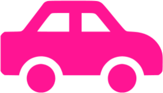 Car Icons Pink Clipart (640x480), Png Download