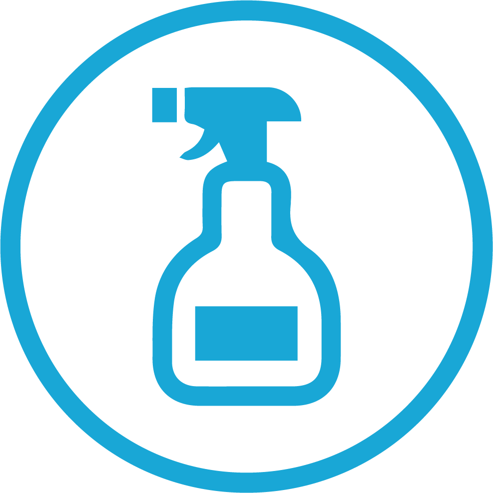 Spray Bottle For Surface And Subsurface Cleaning Icon Clipart Full