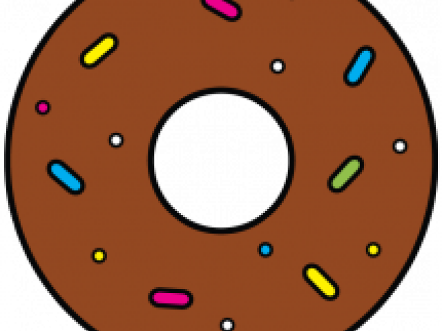 Drawn Dougnut Drawn Clipart (640x480), Png Download