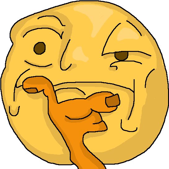 I Drew A Thinker Clipart (569x569), Png Download