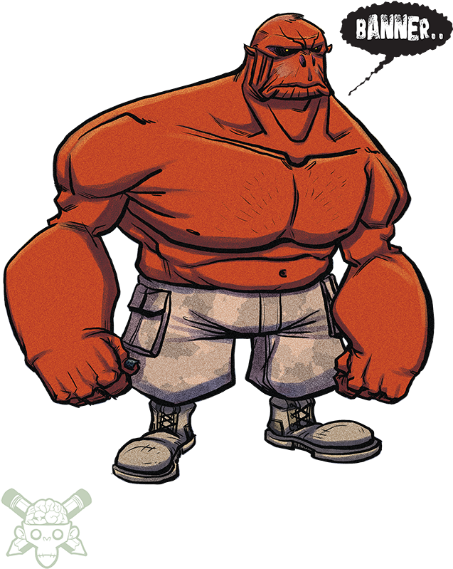 My Red Hulk Redesign Is Done So Clipart (663x858), Png Download