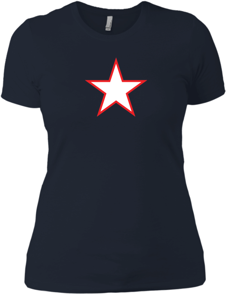 Patriotic Star Ladies' Short Sleeve Americana T-shirt Clipart (1024x1024), Png Download