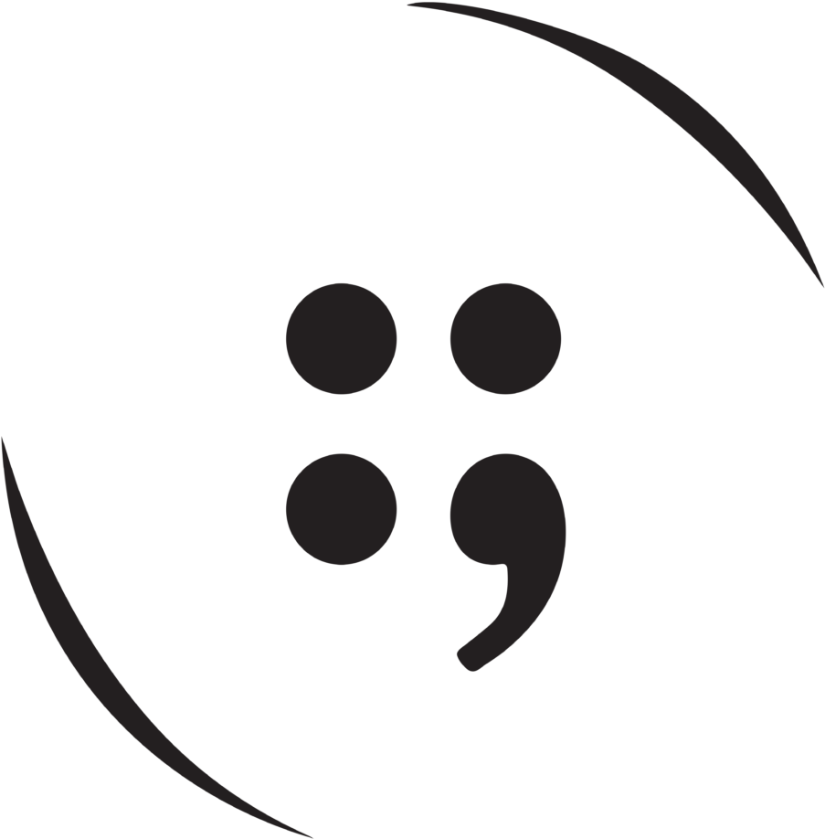 Button Semicolon Logo Clipart (1024x1024), Png Download
