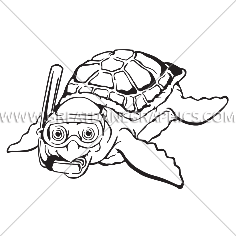 Snorkel Drawing Easy Clipart (825x825), Png Download