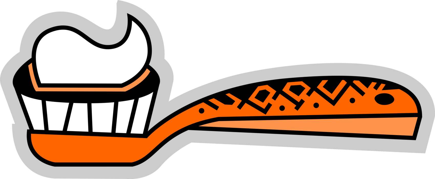 Vector Illustration Of Oral Hygiene Toothbrush For Clipart (1699x700), Png Download