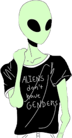 Aliens👽 Challenge Freetoedit Scalien Alien Clipart (240x459), Png Download
