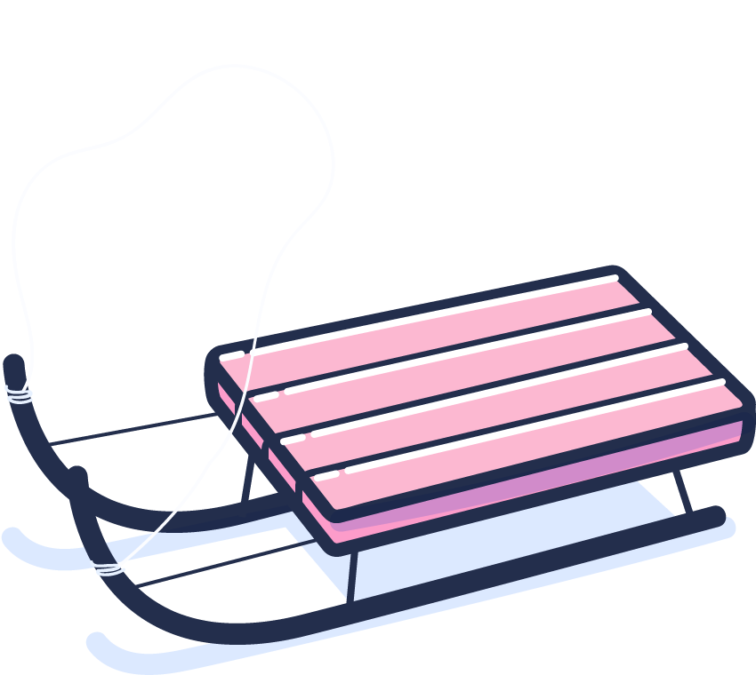 In A One Horse Open Sleigh Clipart (1000x1000), Png Download