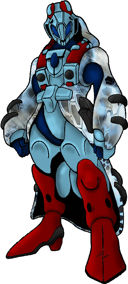 Bioroid Terminator Winter Camo Clipart (573x1033), Png Download